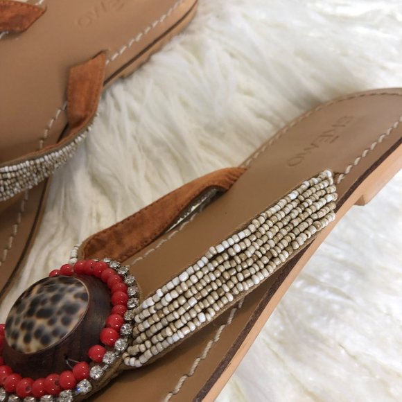 Skemo Womens Beaded Sandals Size 9 - Picture 2 of 10